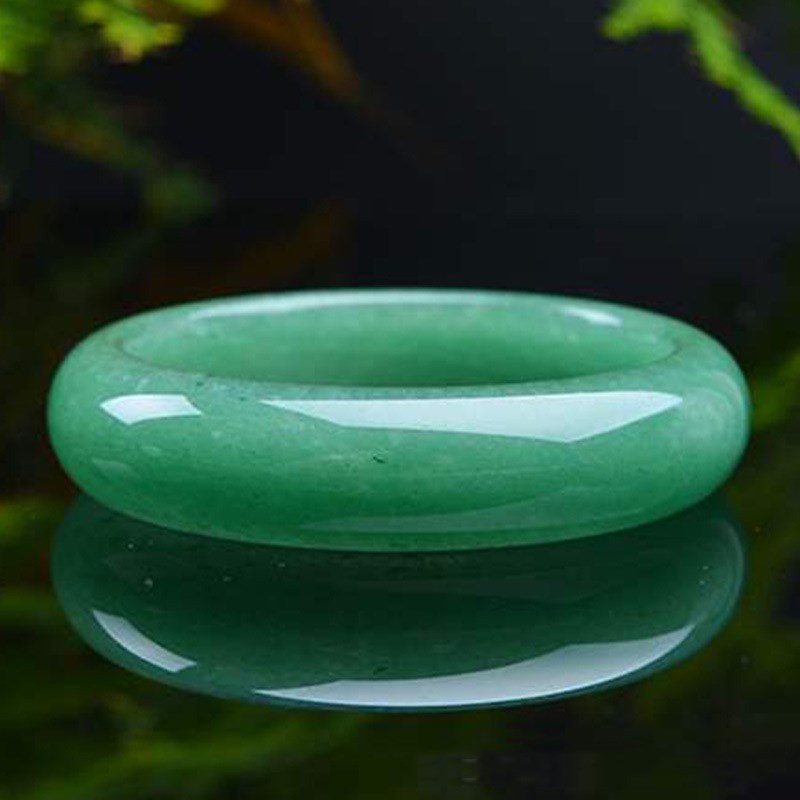 Full Green Aventurine Jade Ice Type Jade Bracelet