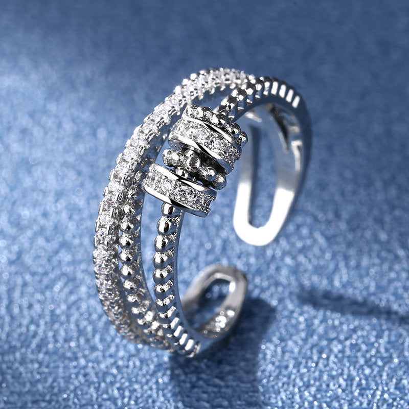 New Rings Come And Go Diamond-studded Rotating Rings